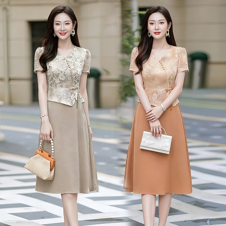 Dress, Skirt, Chiffon Skirt, Shirt, Lace Blouse