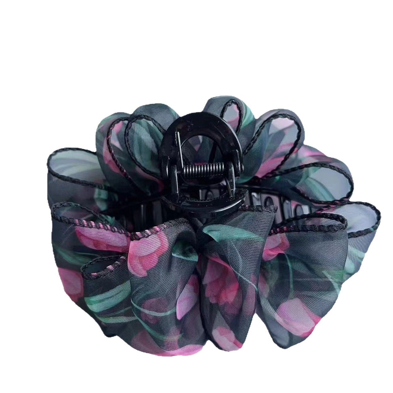 Korean Style Chiffon Organza Grab Clip Fashion Lace Hairpin Spring and Summer New Simple Hair Accessories