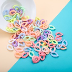 Diyネックレス材料バックルアクリルチェーンメガネマスクチェーンカラープラスチック自己バックルチェーンアクセサリーアクセサリー
