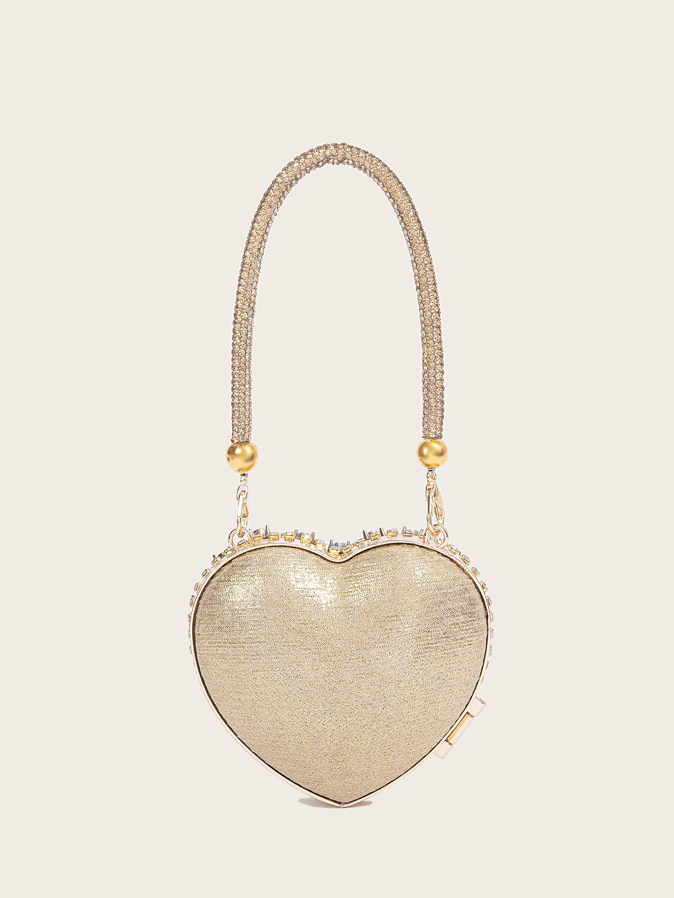 Elegante Herz Mini-tasche Mit Strass Für Damen Luxus Abendtasche_voghion.com