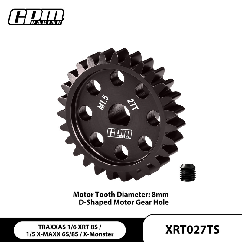 RC remote control car TRAXXAS X Maxx 6S/8S 1/6 XRT 8S chrome steel motor teeth 27T RC remote control car TRAXXAS X Maxx 6S/8S 1/6 XRT 8S chrome steel motor teeth 27T