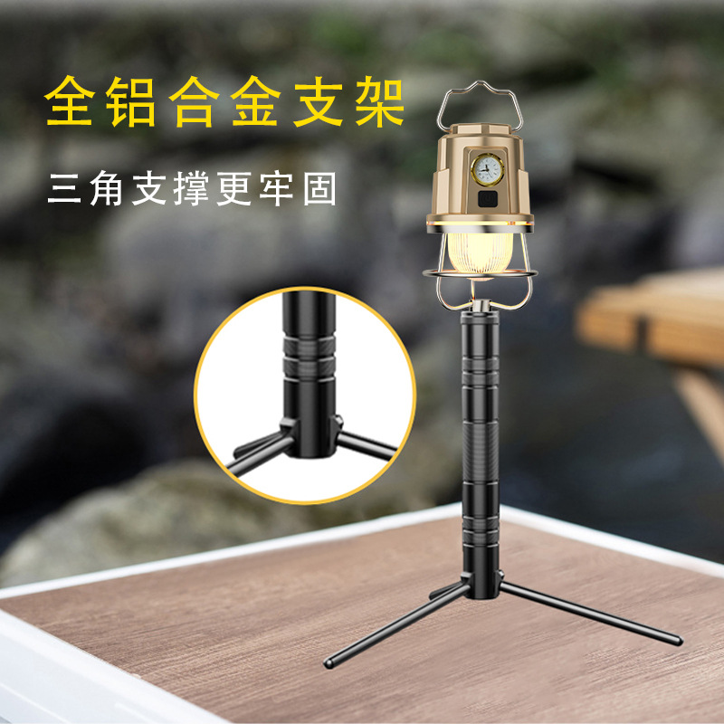 Luz de camping al aire libre transfronteriza carpa atmósfera Luz Retro camping luz LED carga campamento luz colgante