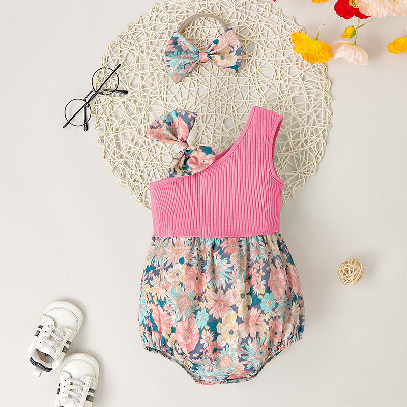 Casual Color Block Polyester Baby Rompers display picture 1