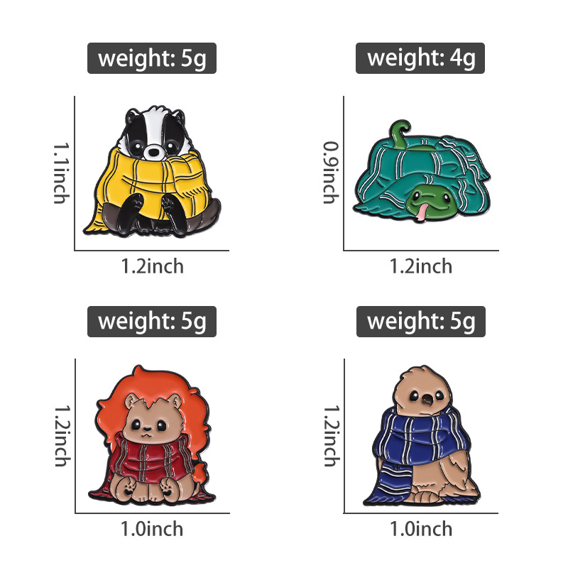 Cute Simple Style Pin Animal Zinc Alloy Plating Unisex Brooches display picture 1