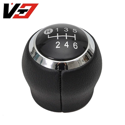 Car Gear Head 12mm – Cab and accessories - wrapped-skin-bright-black-6-speed