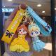 Cartoon Frozen Keychain Cute Snow White Mermaid Pendant Student Schoolbag Key Chain Doll Machine