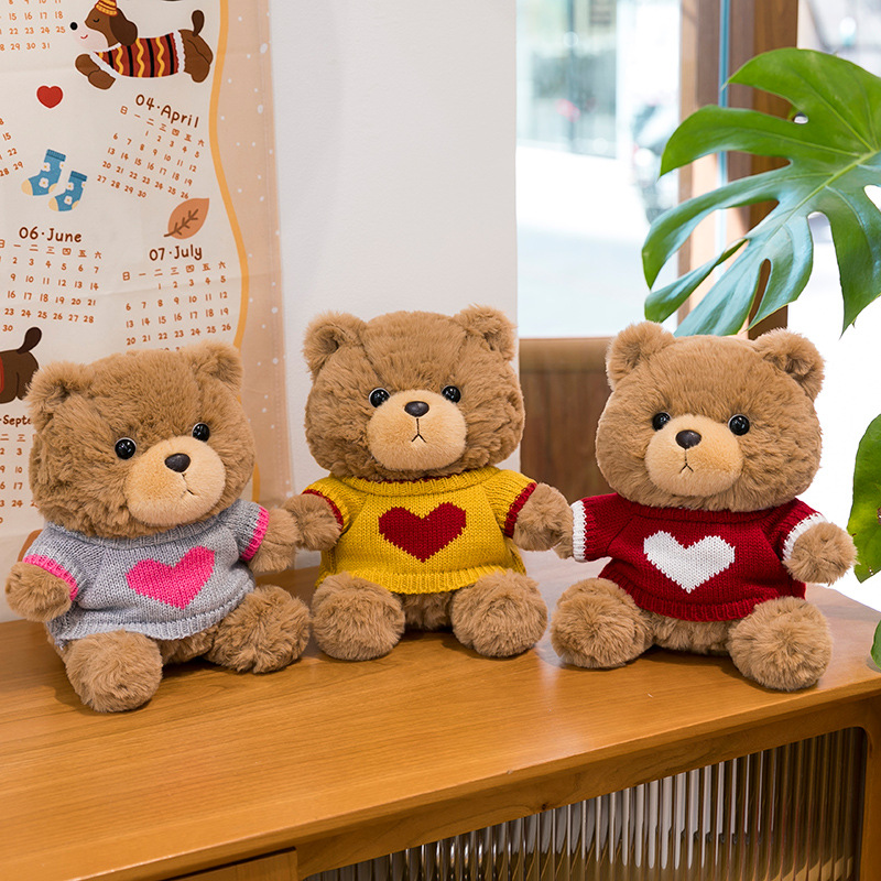 Bonito oso de peluche muñeca juguetes de peluche niñas muñecas muñecas muñecas al por mayor casarse