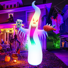 スポットインフレータブル白ゴーストハロウィン装飾リモコン RBG 発光インフレータブル屋外白ゴーストゴースト
