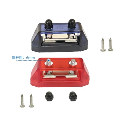 Power supply, ignition system accessories Accessories M8M10 Terminal with - m6-double-screw-red-and-black-pair