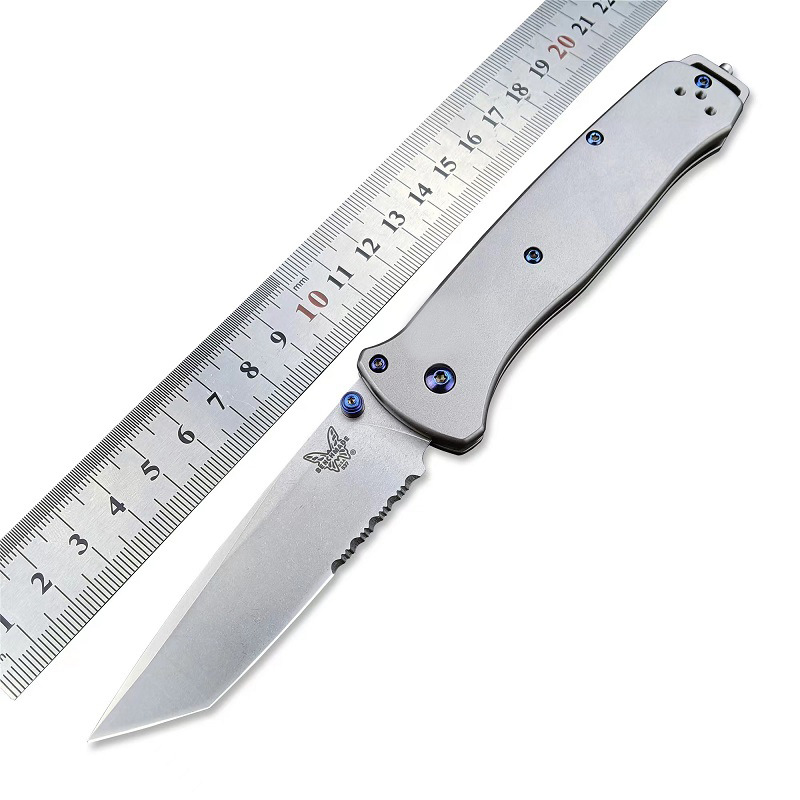 钛合金蝴蝶537折刀户外野营求生折叠刀随身便携折叠刀锋利EDC小刀