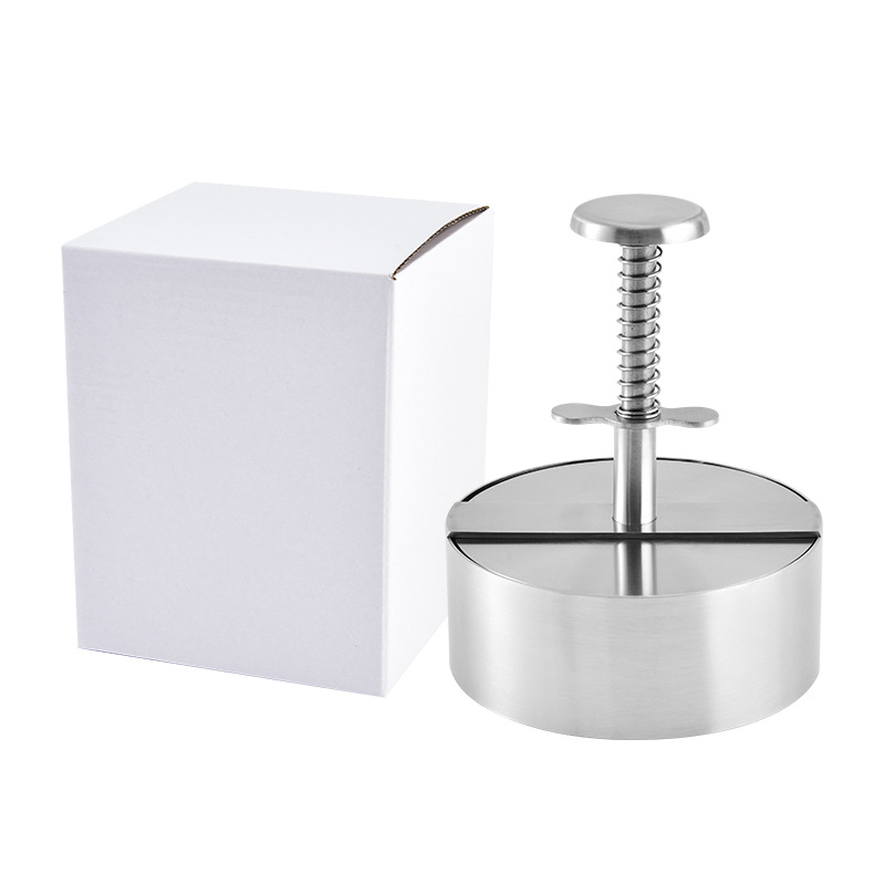 304 prensa de la hamburguesa de carne de prensa de la torta de carne molde de pastel de carne manual de relleno de carne herramienta de cocina