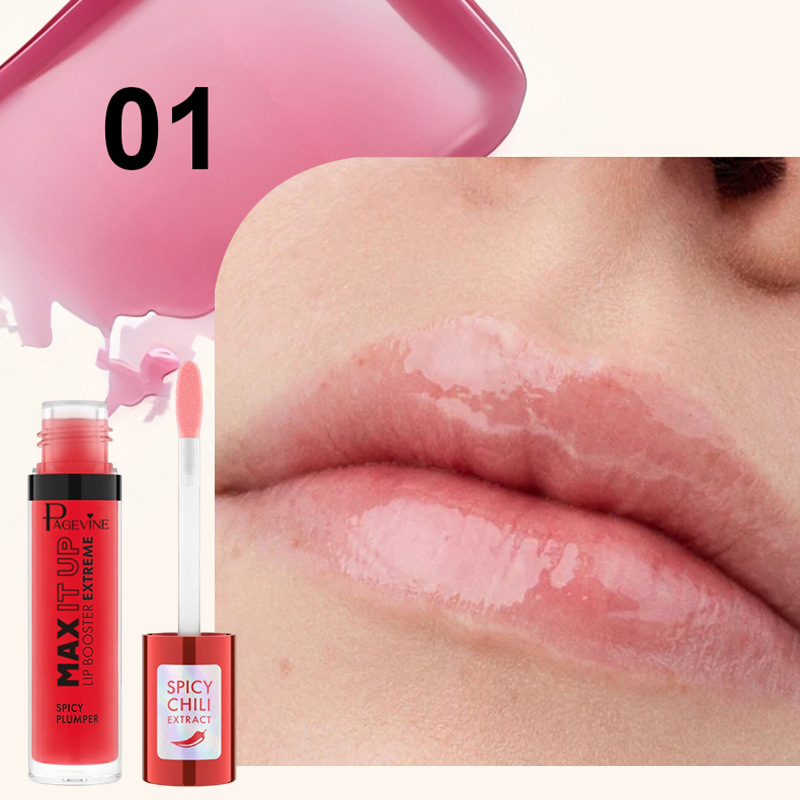 PÁGINA transfronteriza Aceite para rellenos de labios con pimienta, mentol, decoloración tibia, hidratante, hidratante, reparador, esmalte de labios de larga duración, comercio exterior