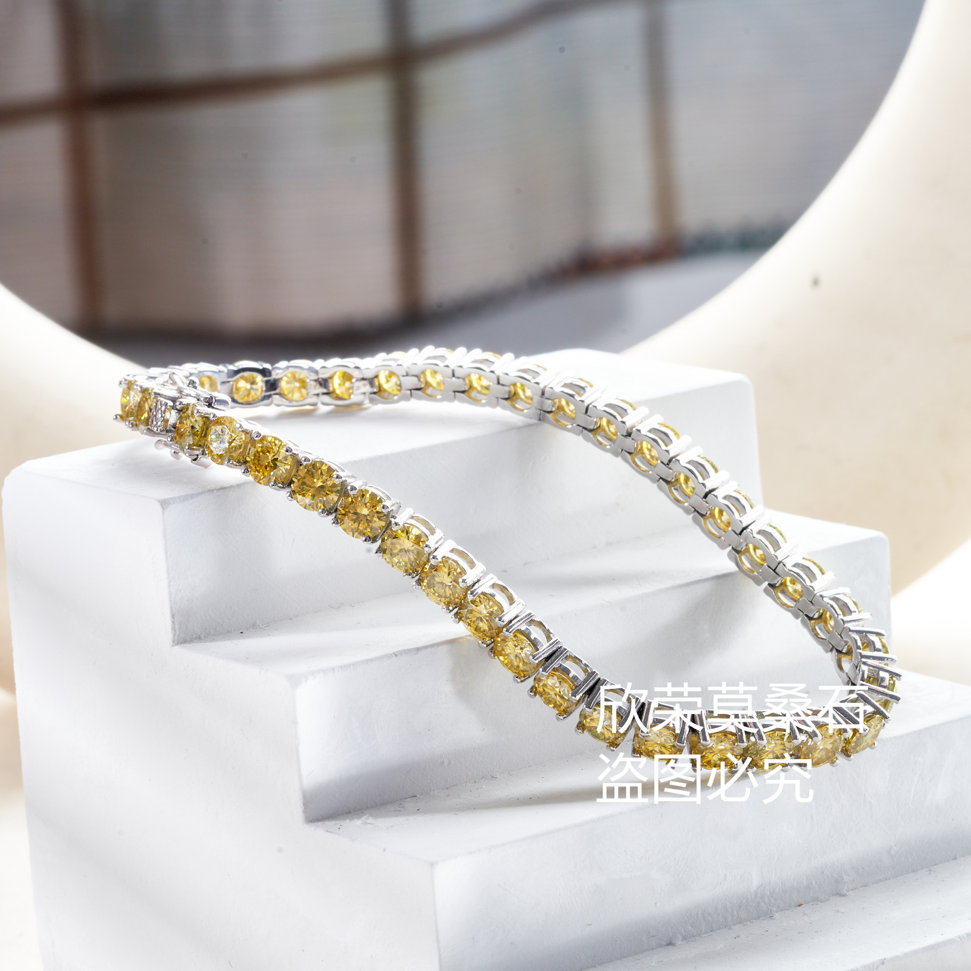 3mm / 4mm / 5mm granada rojo plata esterlina S925 pulsera de moissanita con certificado GRA lujo ligero temperamento simple joyas de pulsera