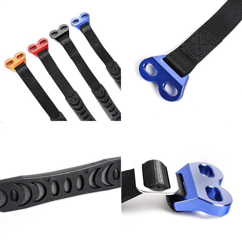 Off-Road Motorcycle Modified with Cnc Front and Rear Lifting Straps, Towing Straps, Rescue Rope with Rubber Handles, Suitable for Multiple Vehicle Models