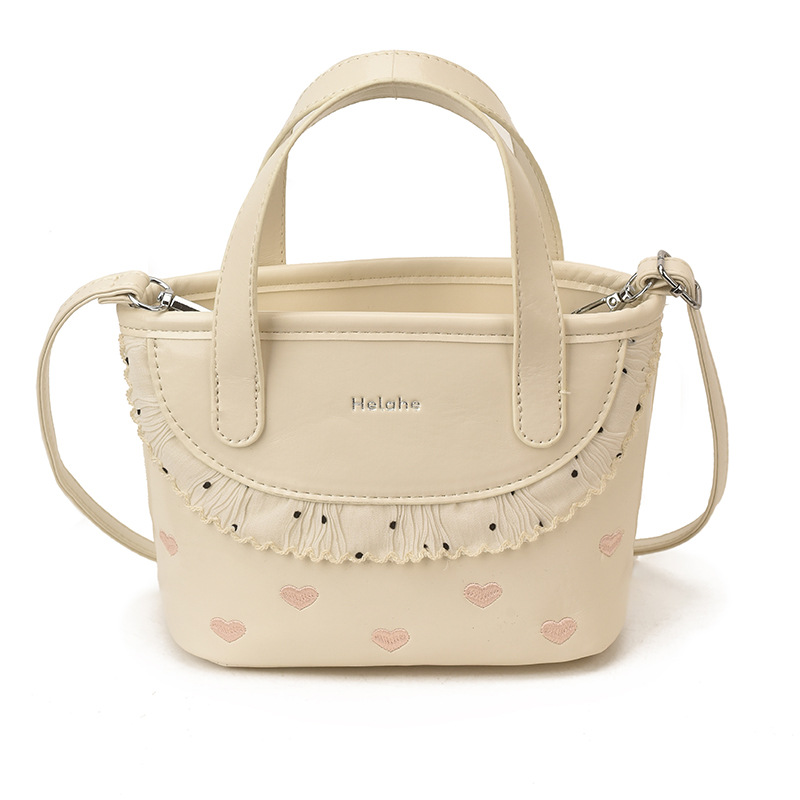 Amor extranjero en relieve, bolsas de cestas para niños y niñas, bolsas de mano de encaje dulce coreana, nuevas bolsas de niños transfronterizas