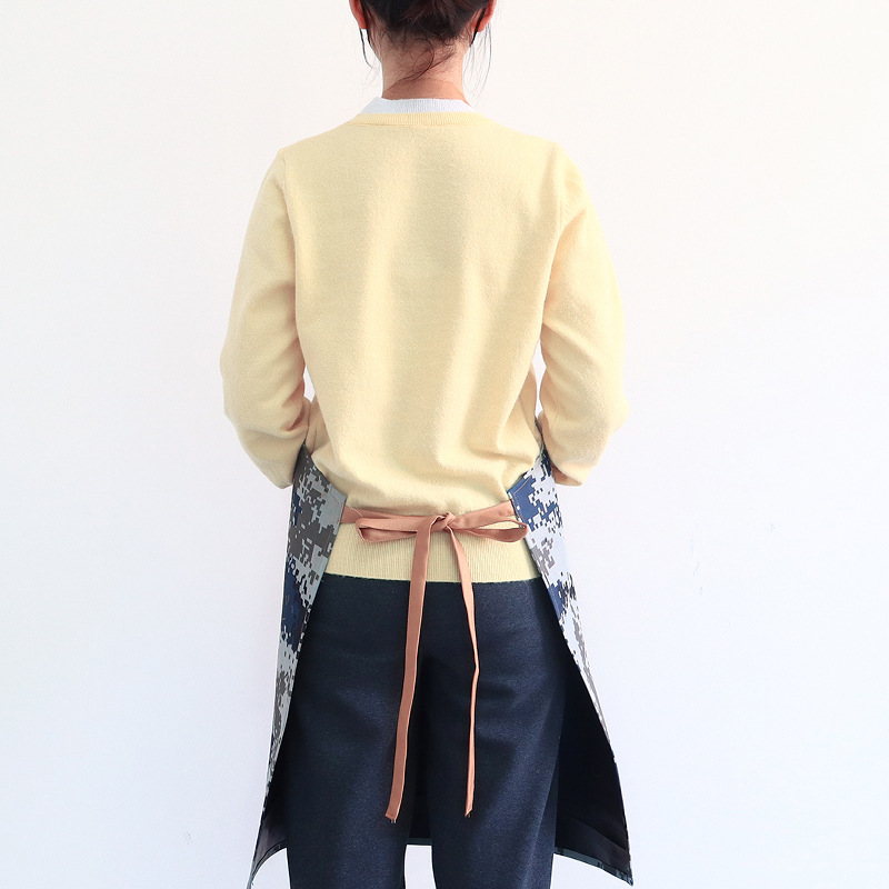 Transfronterizo Amazon camuflado delantal de lona impermeable ajustable café ropa de trabajo delantal de cocina doméstica al por mayor