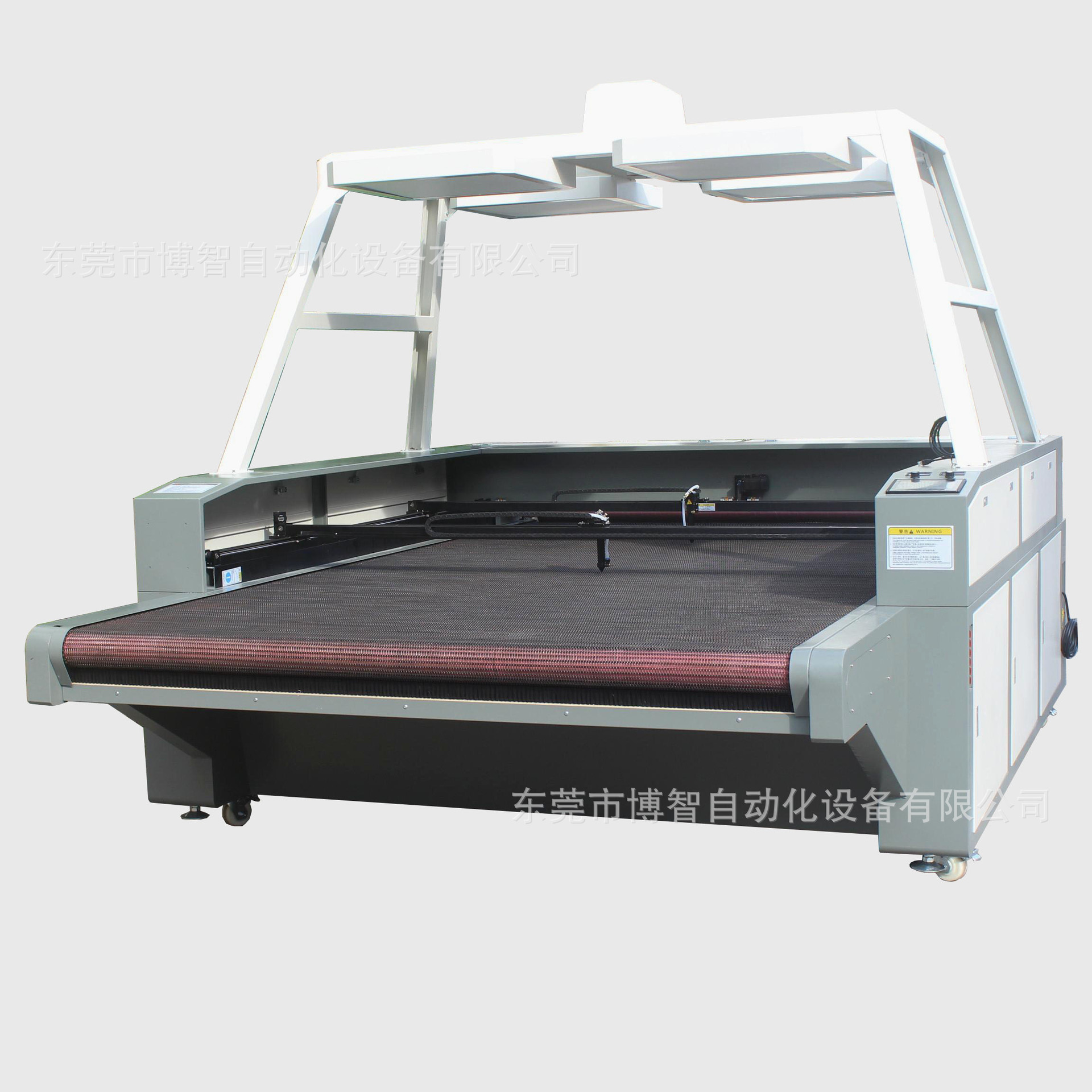 BZ-2030数码印花蕾丝花边毛绒玩具全景大视觉双轨双横梁激光切割