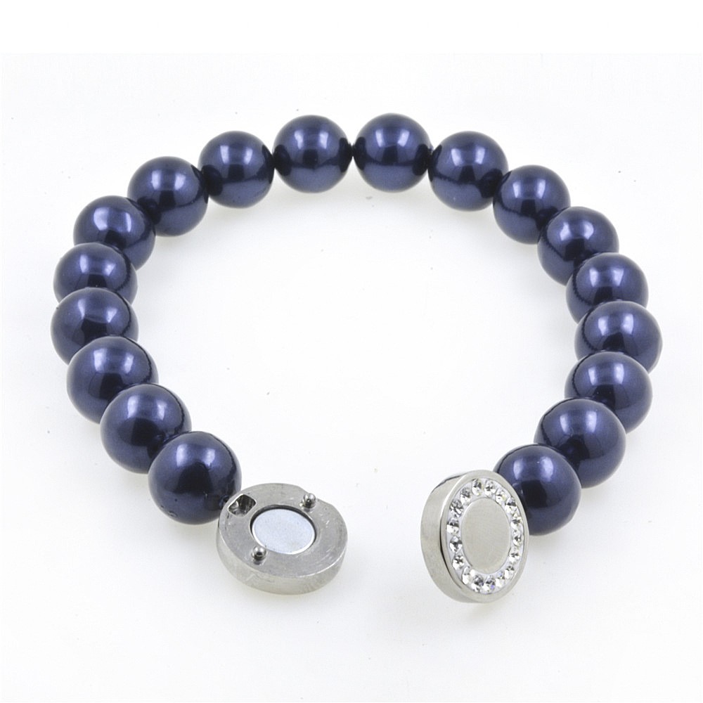 Minimalistisches Diamant-titan-armband Für Damen Mit Perlen_voghion.com