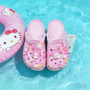 Тапочки в стиле Crocs нескользящая детская пляжная обувь 2025 года семейный стиль