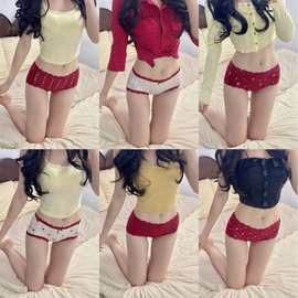 3904#爆红迎囍悦已舒棉裤中腰本命年结婚大红内裤棉裆女士三角裤