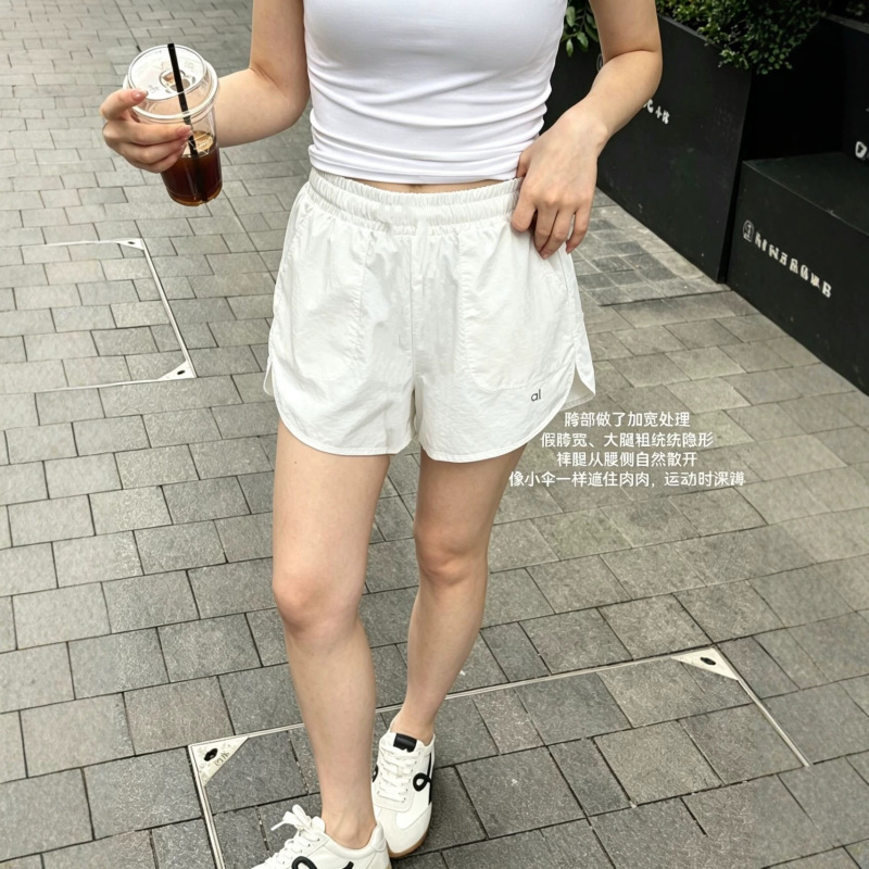 Al Women's Quick-Drying Sports Shorts High-Waisted Outdoor Fitness Hiking Running Pants Yoga Casual Three-Quarter Pants Al Women's Quick-Drying Sports Shorts High-Waisted Outdoor Fitness Hiking Running Pants Yoga Casual Three-Quarter Pants