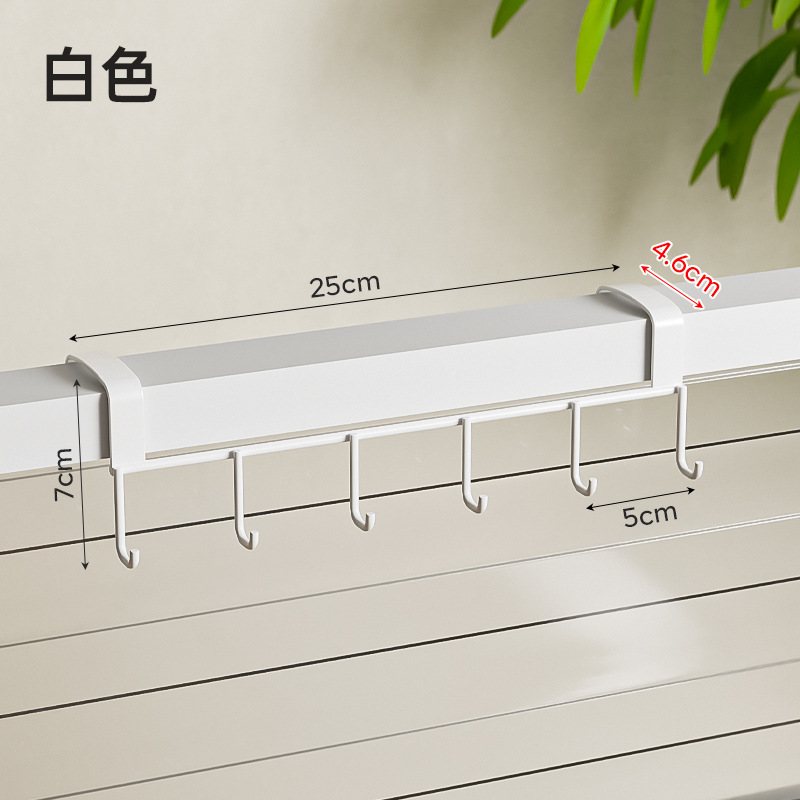 단일 행 후크 4.6cm 흰색