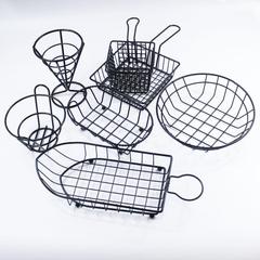 American-style creative potato chip basket, iron wire basket, food basket, bar, nightclub, snack basket, restaurant potato chip basket