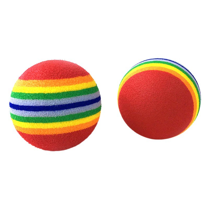 EVA твердая игрушка для собак кошка Rainbow Ball детская игрушка мяч из пенопласта 42 мм Красочный тренировочный мяч