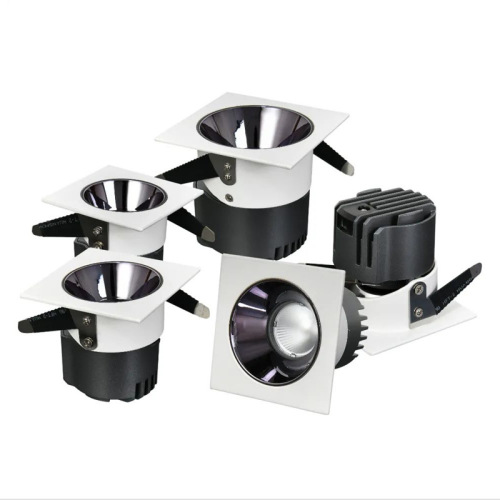 LED Embedded COB Anti-glare Neutral Light Spotlight for Living Room, Shopping Mall, without Downlight, Cut-out Recessed Light, High Color Rendering Wall Washing Light