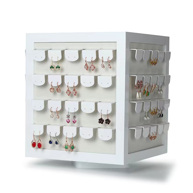 Internet Celebrant Jewelry Rotating Display Shelf Automatic Rotating Table Earrings Earrings Display Jewelry Live Jewelry Display Rack