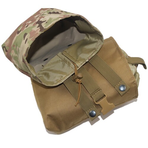 Tactical folding recycling bag, miscellaneous storage bag, Molle accessory hanging bag, outdoor sports multi-functional small waist bag