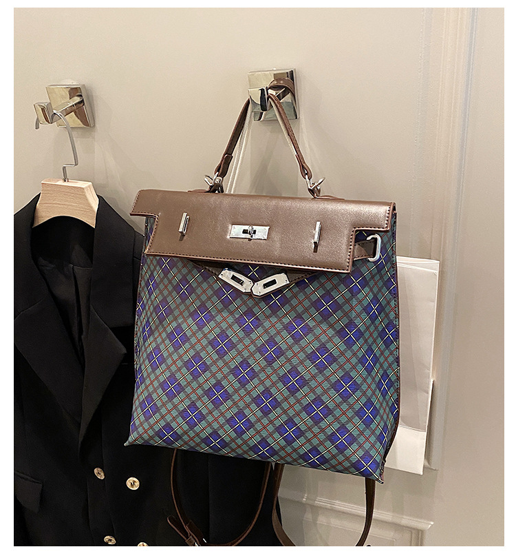 Mochila de gran capacidad con colores contrastantes, ligera para niñas, nuevo diseño de nicho, para mujer de moda._voghion.com