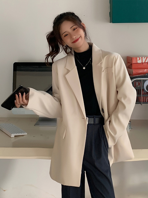 大码胖MM黑色休闲西装外套女早秋季2025新款高级感气质小西服上衣|undefined