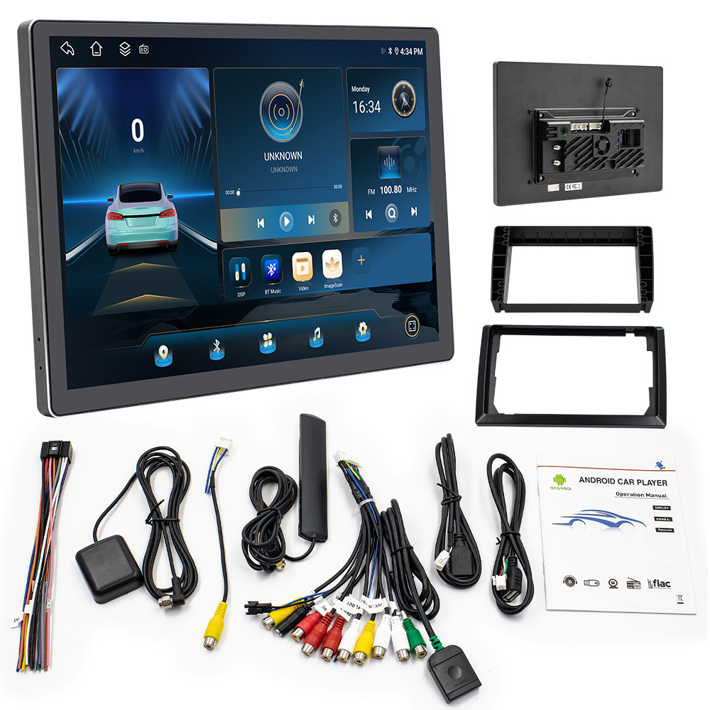 13.3 Pulgada pantalla grande 4G ocho núcleos Android GPS de navegación automotriz inalámbrica carplay navegación de control central todo en uno