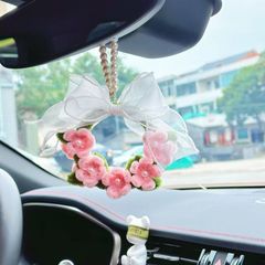 さくら車吊り下げニッチ手作り DIY ツイストスティックキンモクセイ素材パッケージ親友やボーイフレンドへの自家製クリエイティブギフト