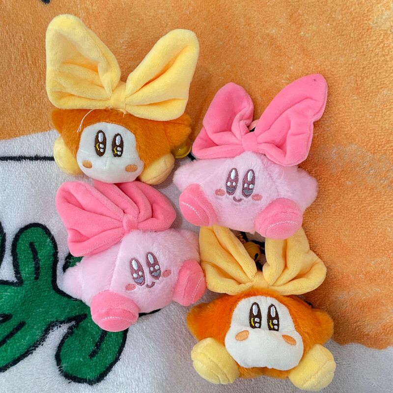 Girl heart cute bowknot star cartoon plush pendant car keychain girlfriends birthday gift GJ148