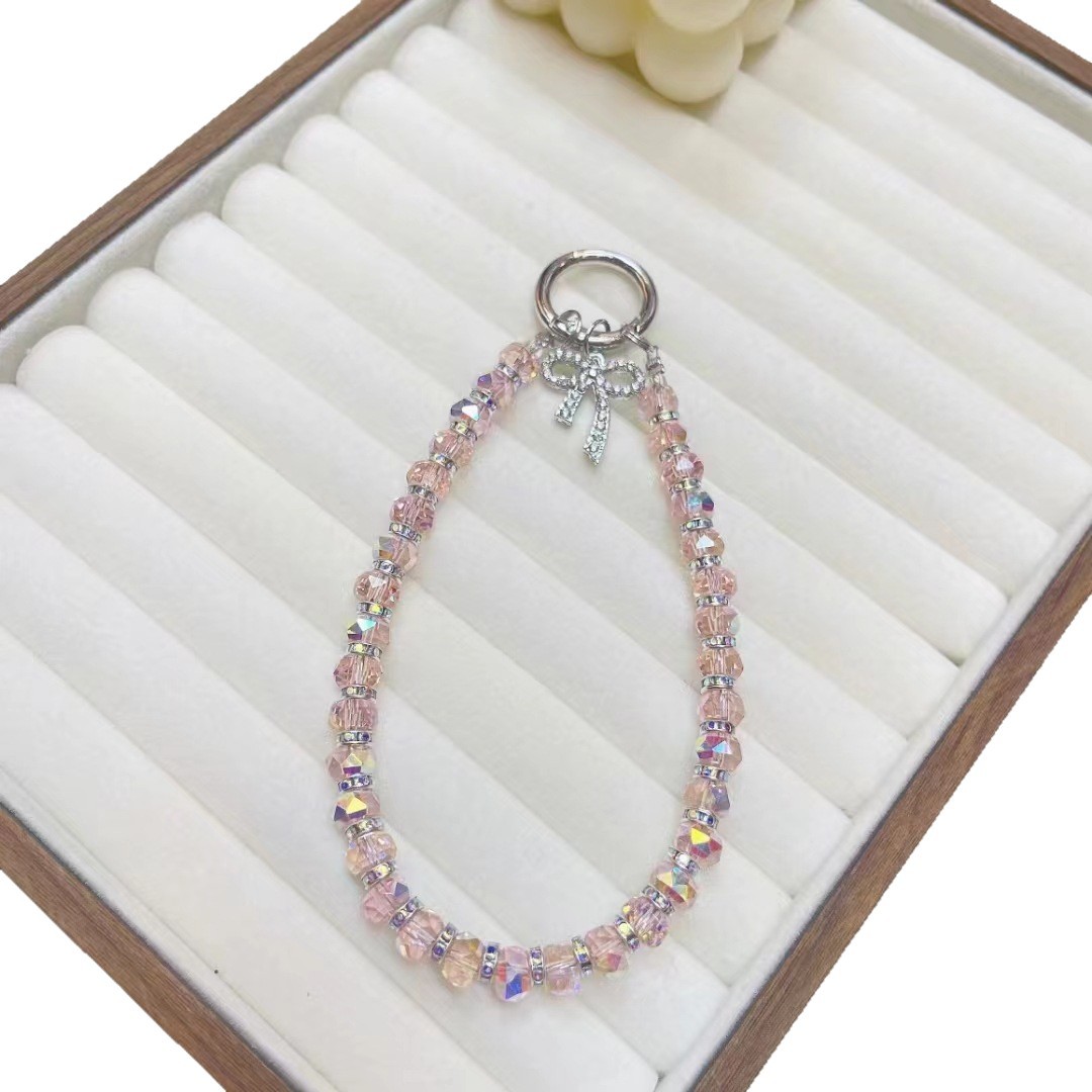 Hebilla de metal, lujo ligero, diamantes de imitación, mariposa, cristal, teléfono móvil, cordón, clip, llavero, bolso, colgante de moda, sentido avanzado femenino