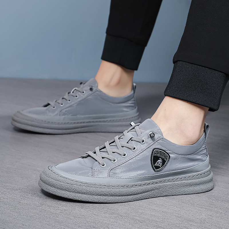 速卖通2021夏季新款时尚潮流透气冰丝布鞋懒人乐福鞋男一脚蹬休闲|ms