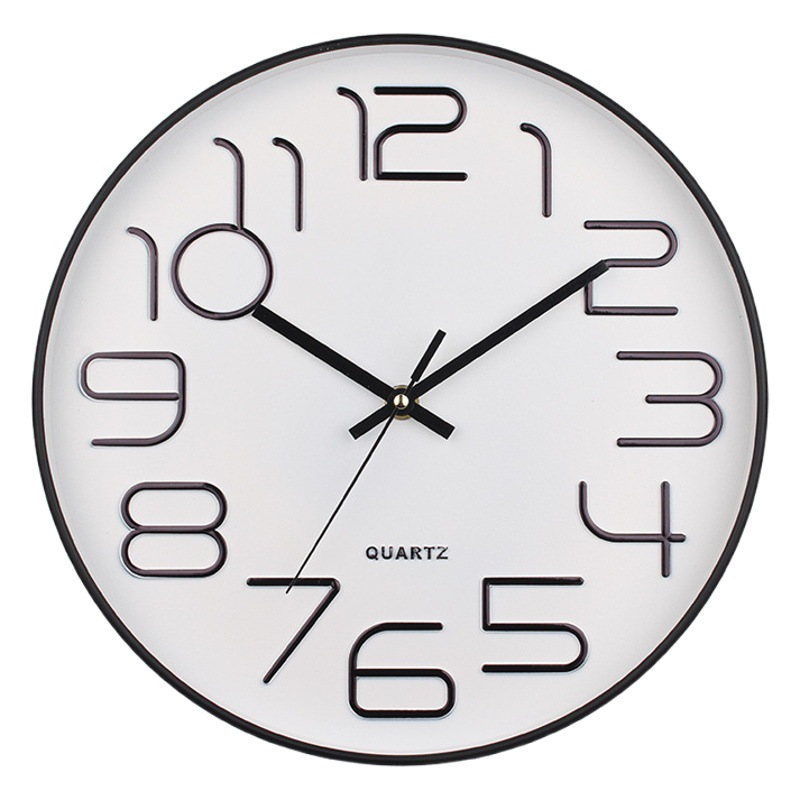 Reloj de pared dorado silencioso, estilo nórdico – reloj de cuarzo minimalista para sala o dormitorio.