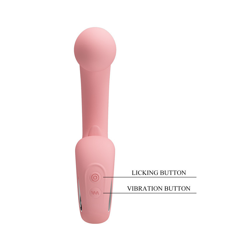 Vibrador Baile Realista com Gatilho de Dedo para Ponto G, Vibratório com Lambida de Língua, Recarregável, Produto Adulto Patila 300104_voghion.com