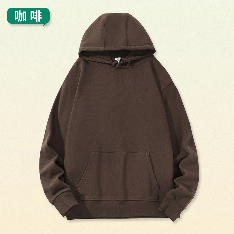 Hombres pesado engrosada suéter con capucha nuevo color sólido algodón suelto ameikaji HOODIE abrigo otoño capucha