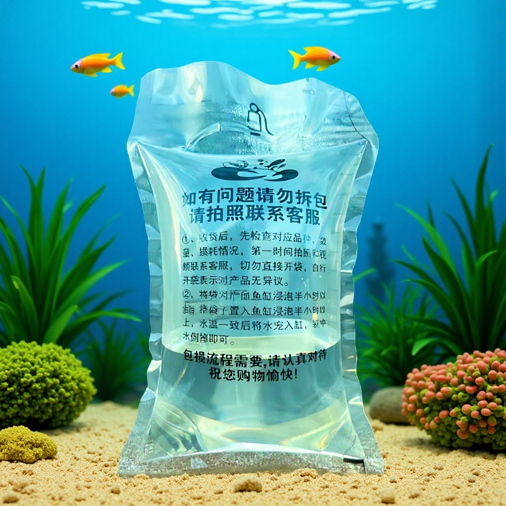 水宠自封口水族运输充氧袋观赏鱼虾蟹螺活鲜
