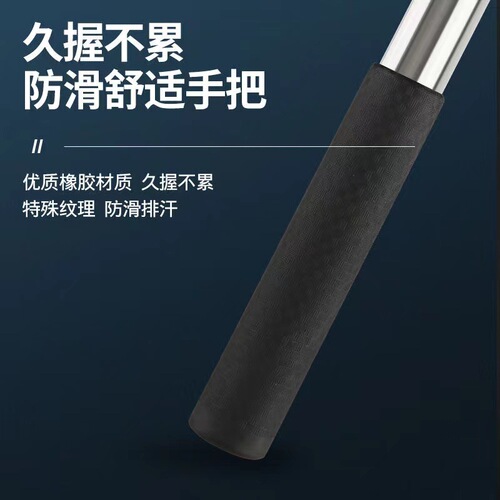 Thickened embossed stainless steel telescopic net pole giant positionable multi-functional fruit picking pole fishing gear accessories wholesale