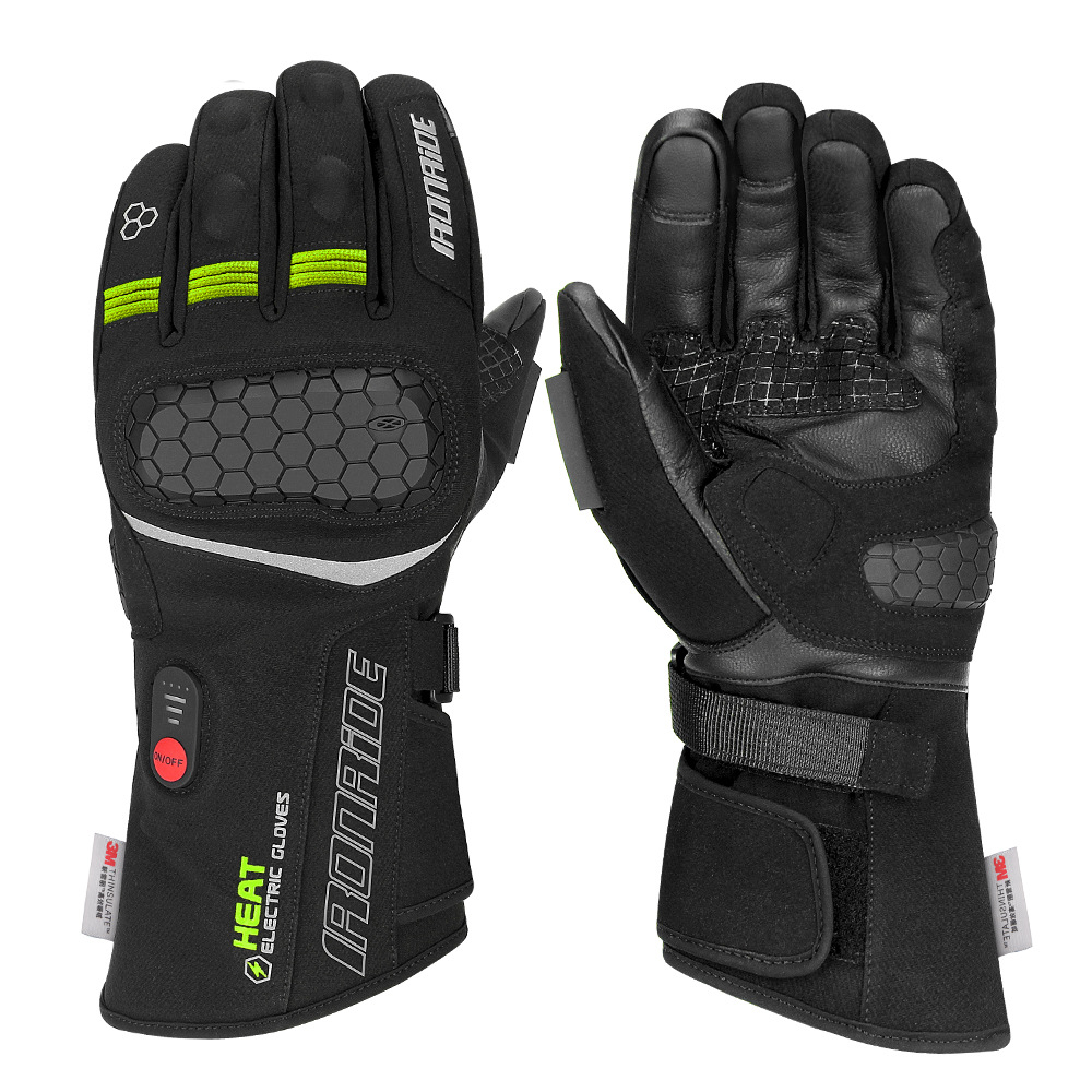 Guantes calientes para motocicletas en invierno al aire libre para esquí eléctrico con pantalla táctil, guantes inteligentes con nuevos guantes de terciopelo