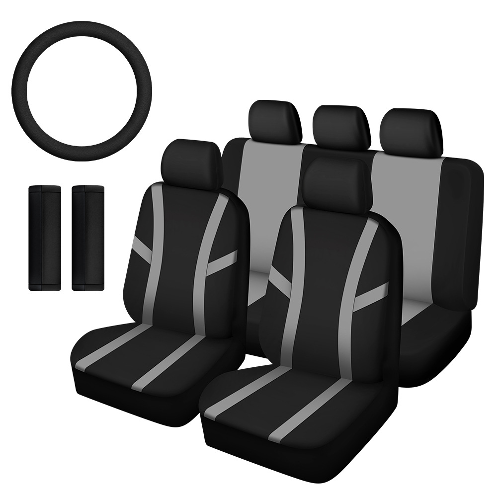 Comercio exterior cubierta de asiento de automóvil general cuatro estaciones cubierta de asiento de automóvil general con cubierta de volante de hombro