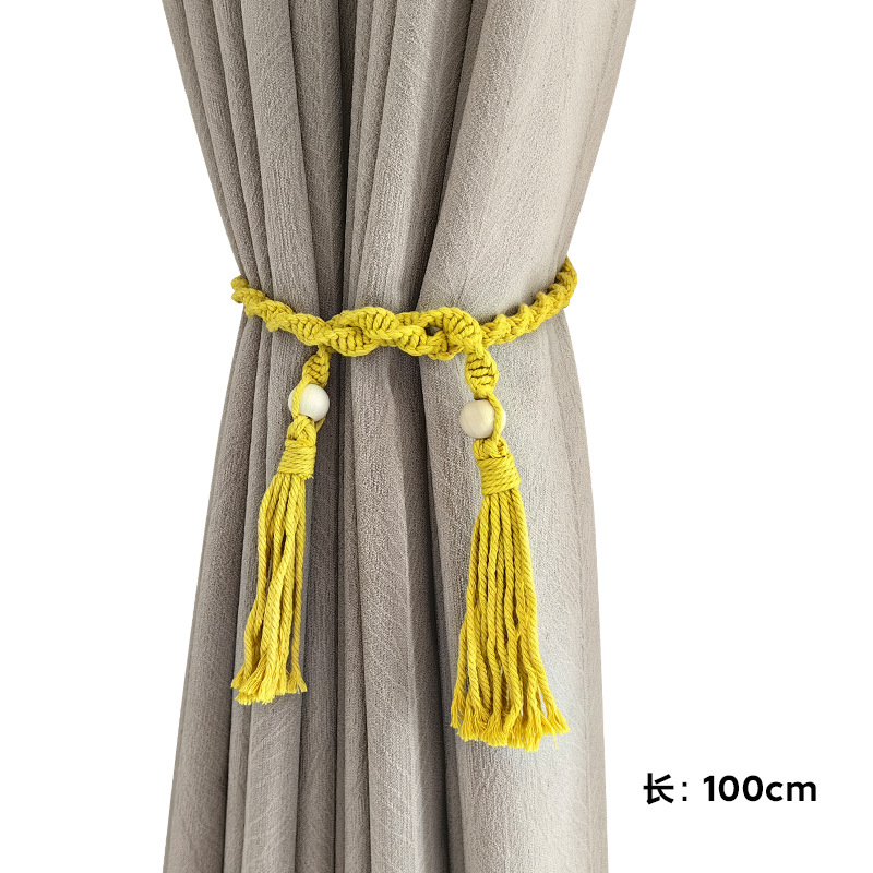 Correas de cortina Tronos de borla de viento simple transfronterizo Accesorios de cortina de gasa Fijo Multicolor Ajuste cuerda de almacenamiento ajustable image 10