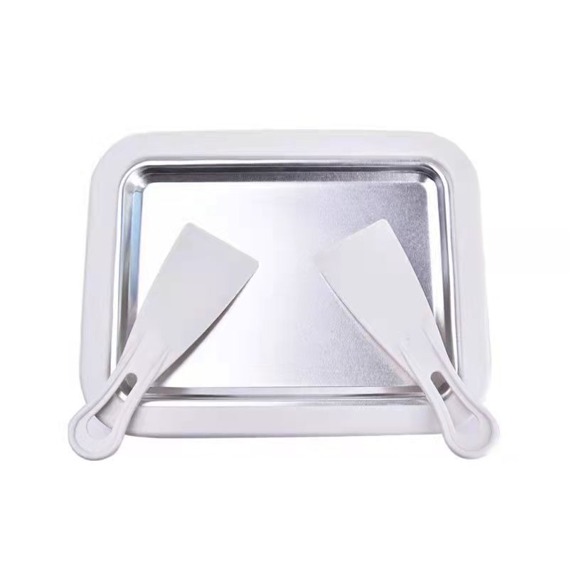 Máquina de helados para el hogar bandeja de hielo frito máquina para yogur frutas y helado infantil