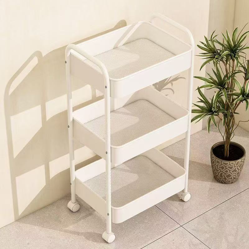 Estante de cochecito de piso a techo Dormitorio doméstico de varios pisos Aperitivos móviles para bebés Cocina Estante de almacenamiento multifuncional