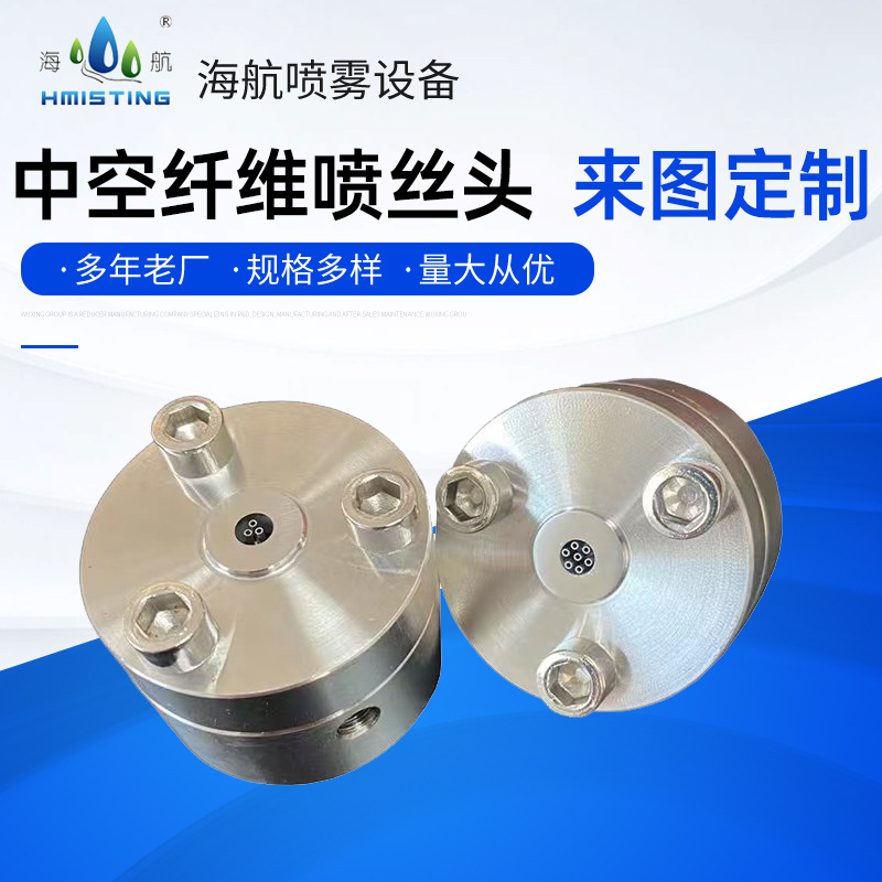 厂家直供双孔中空喷丝嘴不锈钢中空纤维膜喷丝头扁形喷丝头批发