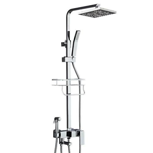 Shower set full copper shower head bathroom household bath top spray bathroom thermostatic shower head shower